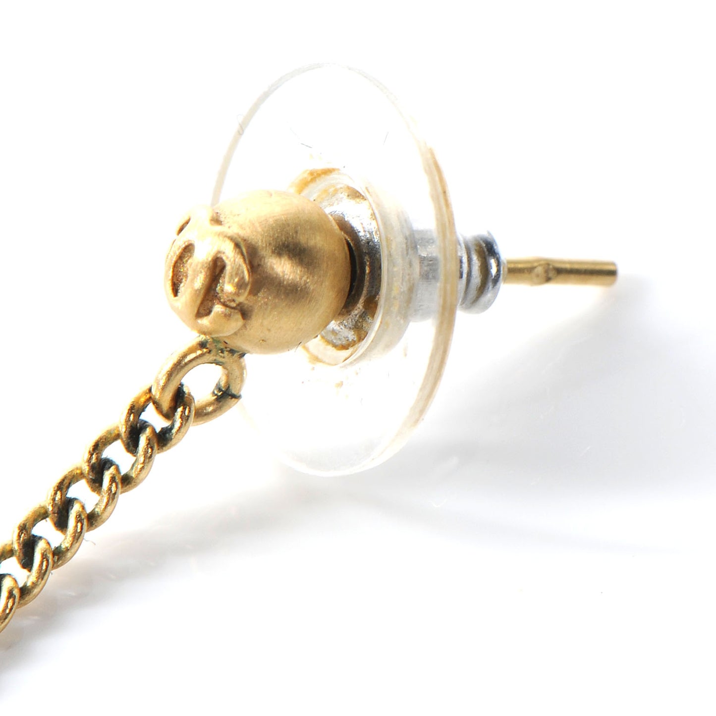 CC Drop Earrings Gold