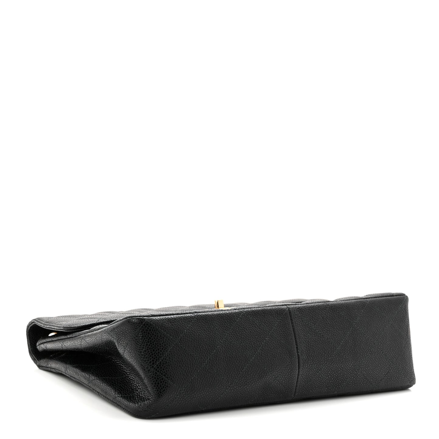 Caviar Jumbo Single Flap Black