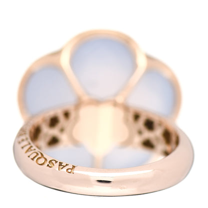 Pasquale Bruni 18K Rose Gold Diamond Chalcedony Bon Ton Ring 54 6.75 4 of 6