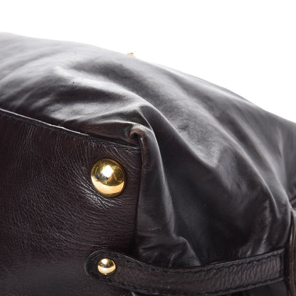 Gucci Calfskin Large Babouska Dome Satchel Dark Brown 13 of 13