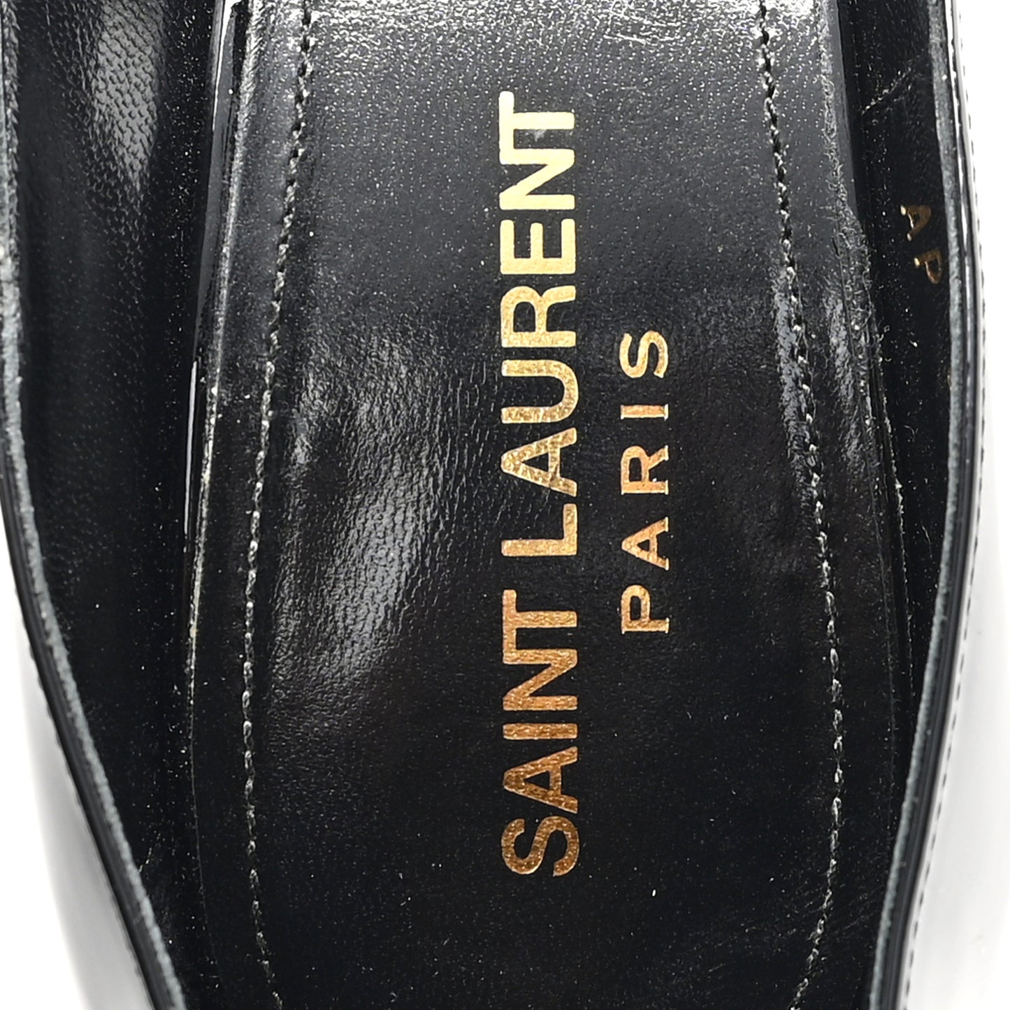Patent Calfskin Zoe 105 Pump 38.5 Black