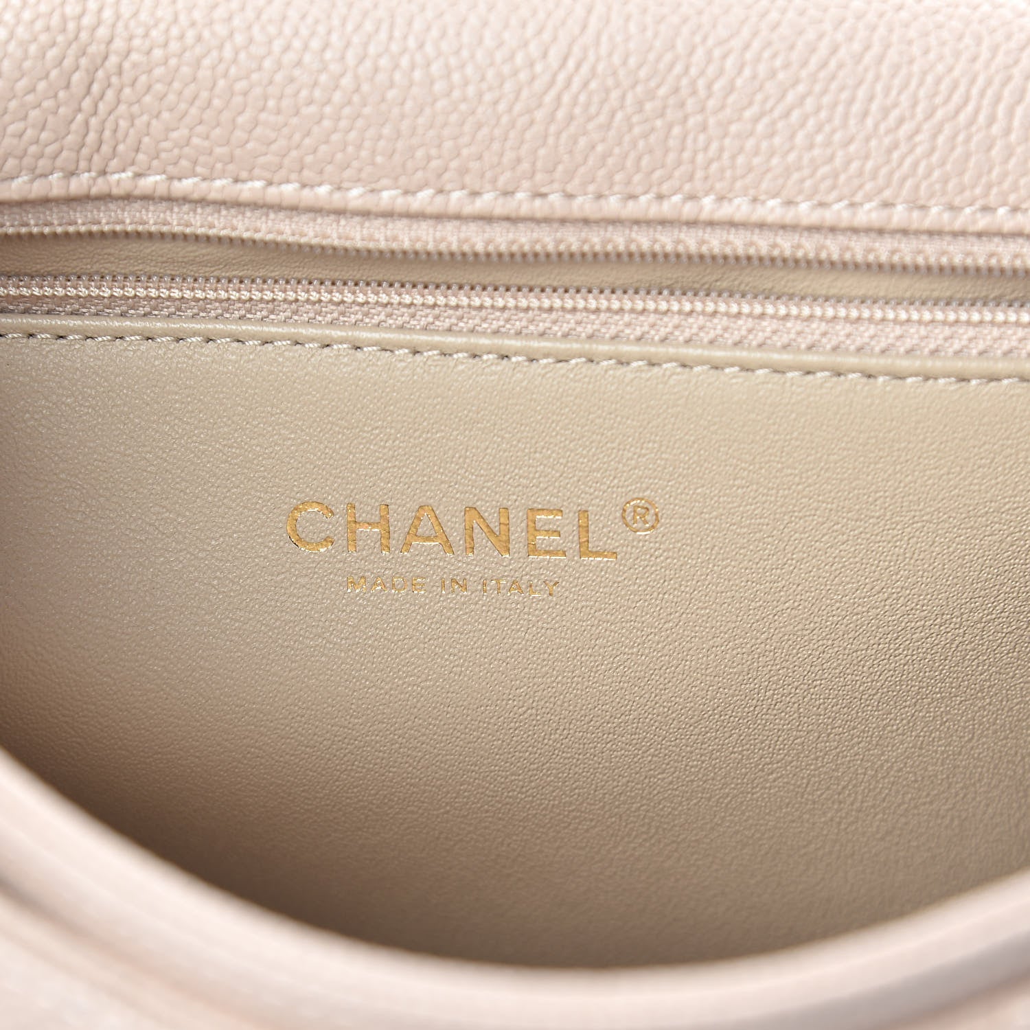 Chanel Caviar Quilted Flap Light Beige 6 of 9