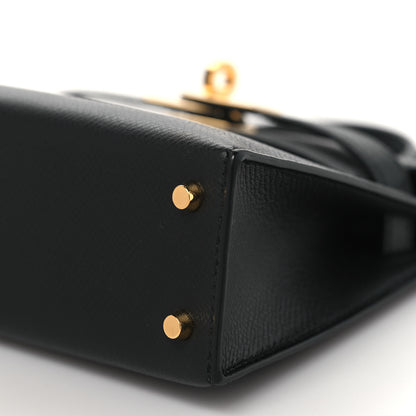 Hermes Epsom Mini Kelly Sellier 20 Black 10 of 11