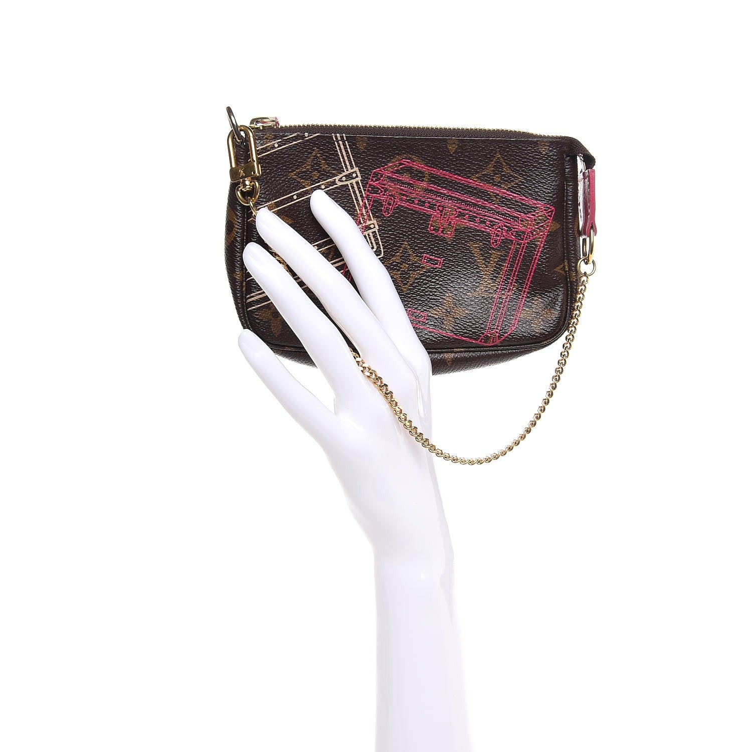 Louis Vuitton Monogram Christmas Animation Mini Pochette Accessories 2 of 7