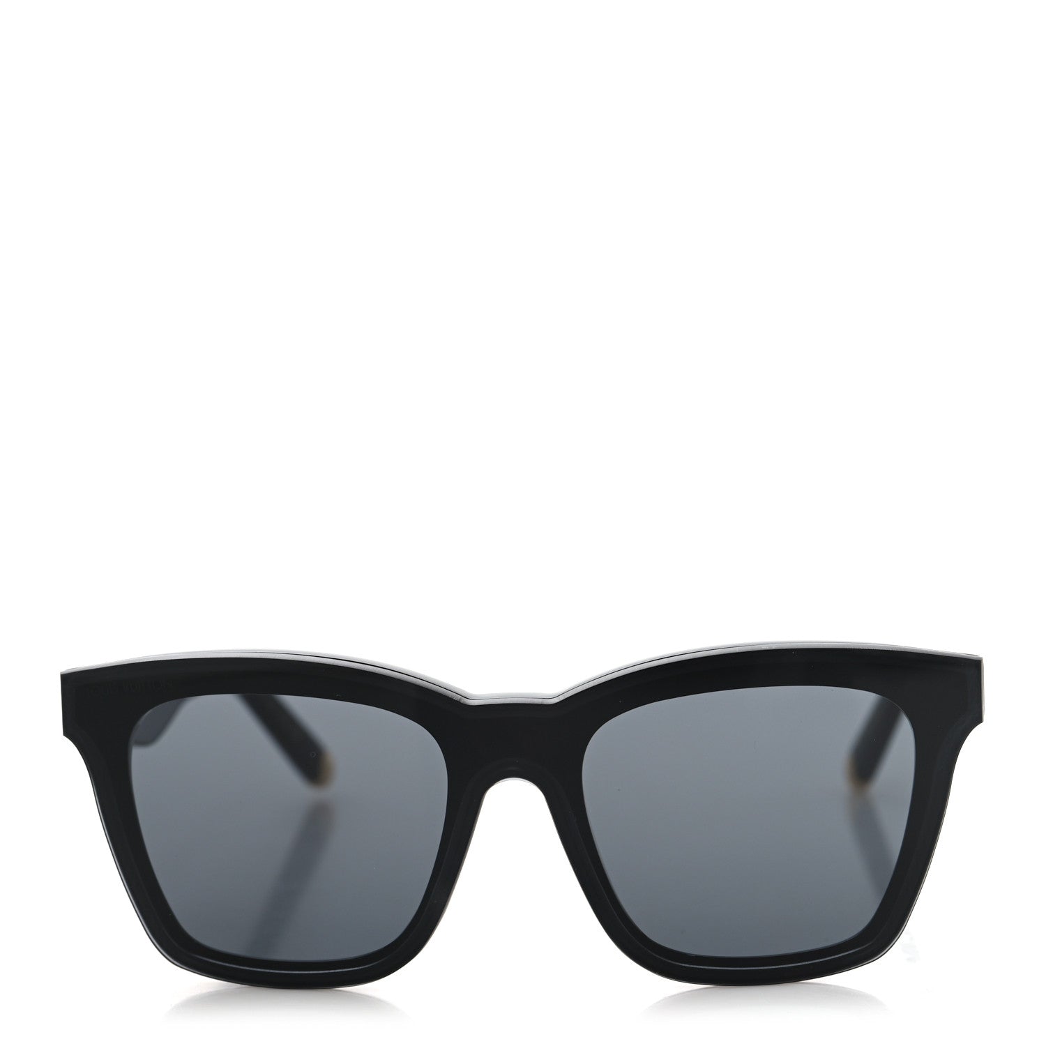 Louis Vuitton Acetate Nylon LV Script Square Sunglasses Z2970W Black 2 of 9