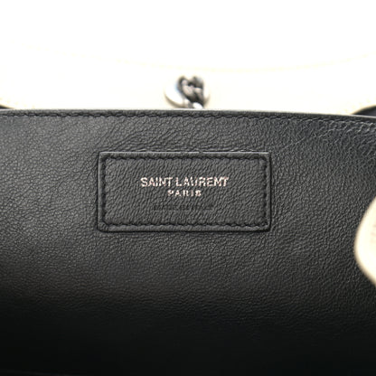 Saint Laurent Pebbled Lambskin Chevron Monogram Small Nolita Crema Soft 6 of 11
