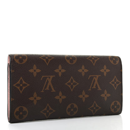 Louis Vuitton Monogram Emilie Wallet Rose Ballerine 3 of 8