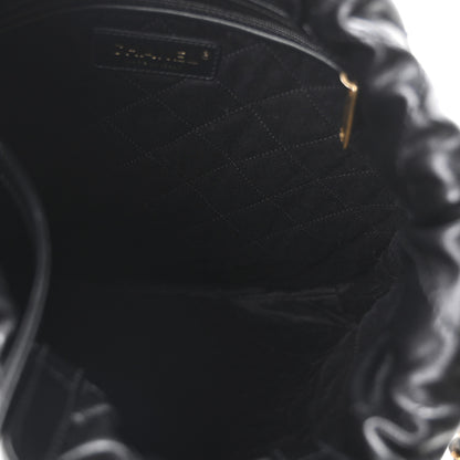 Chanel Shiny Calfskin Quilted Chanel 22 Backpack Black 5 of 10