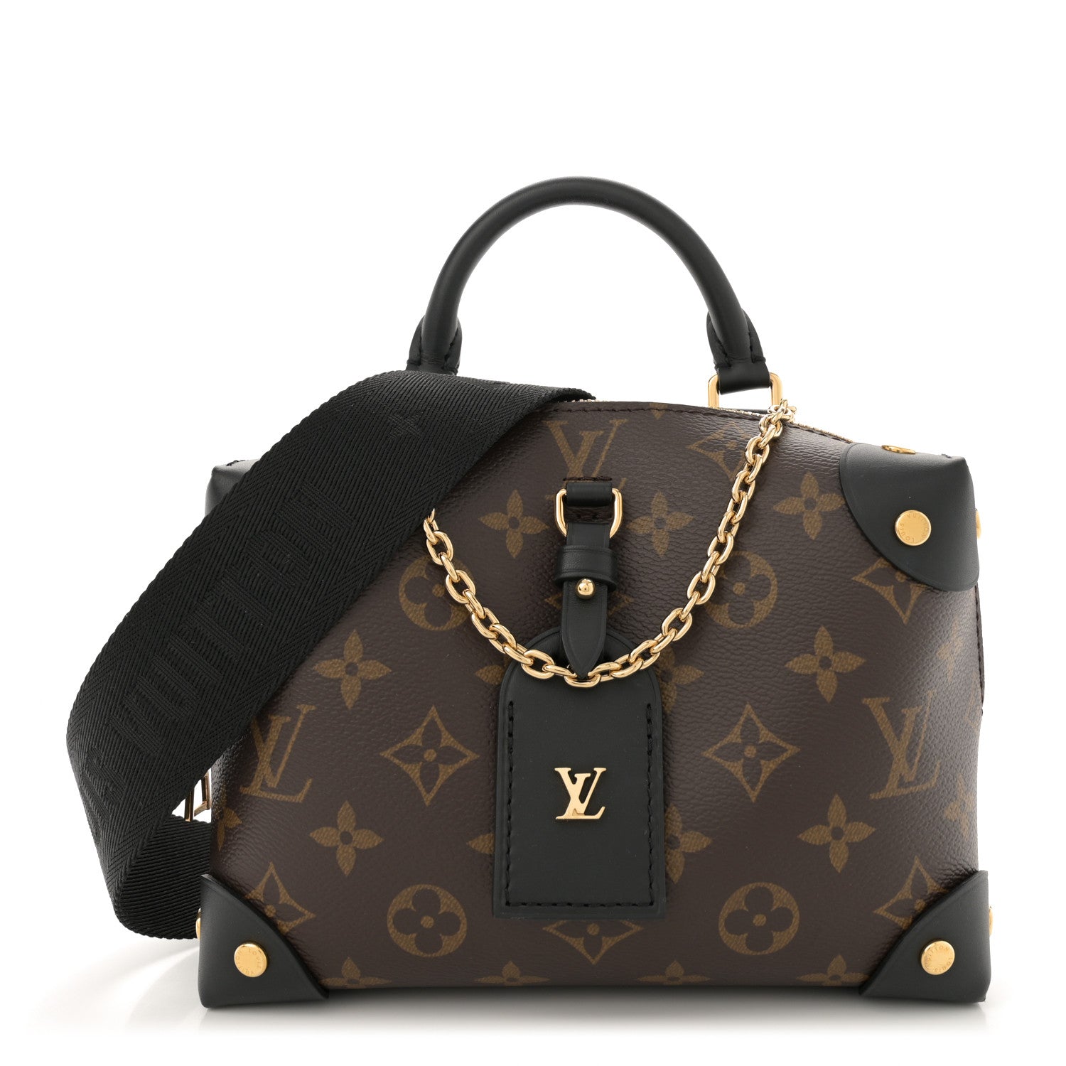 Louis Vuitton Monogram Petite Malle Souple Black 1 of 9