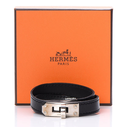 Hermes Swift Kelly Double Tour Bracelet S Black 6 of 6