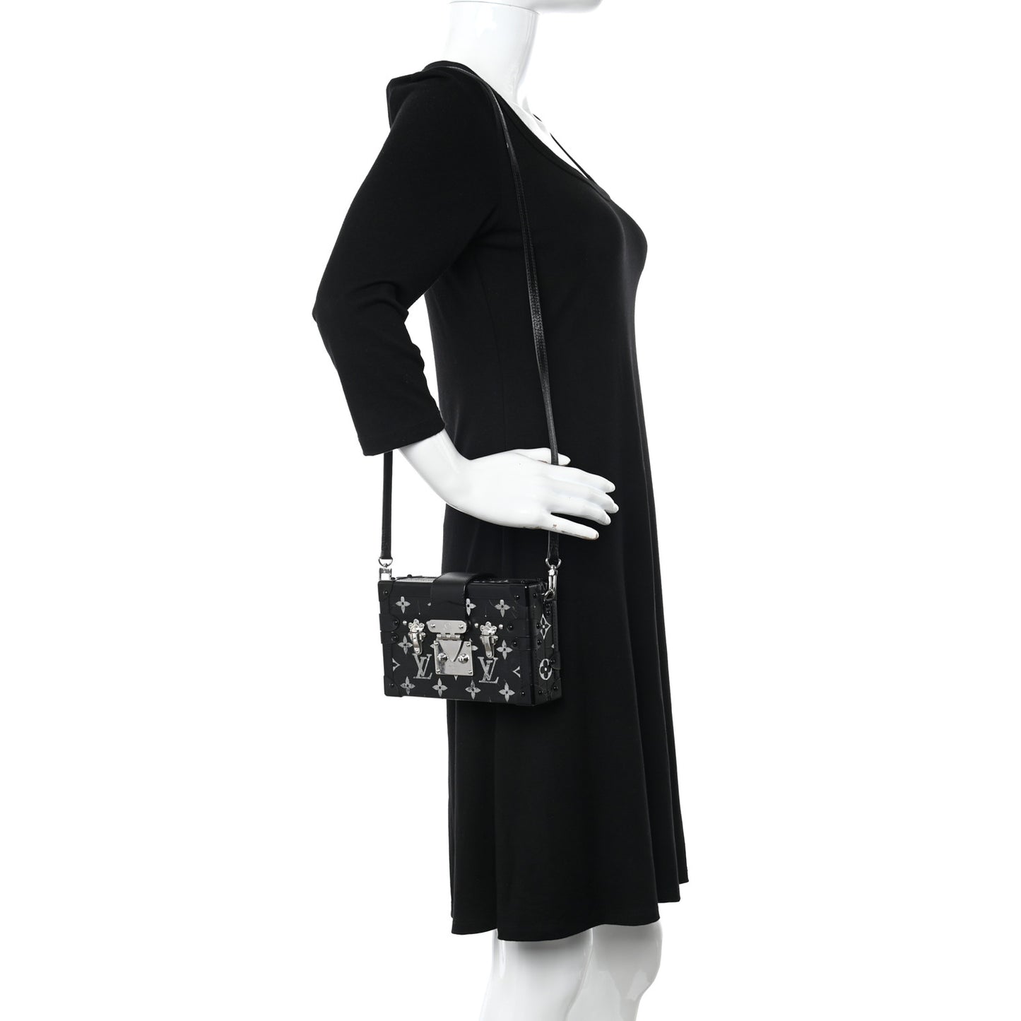 Reflective Petite Malle Black
