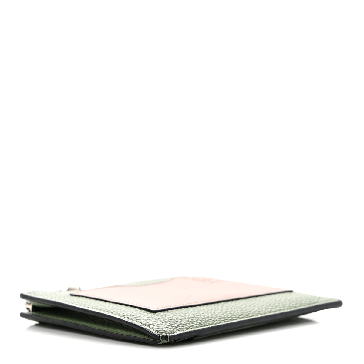 Loewe Soft Grained Calfskin Zip Coin Card Holder Rosemary Tan 4 of 7