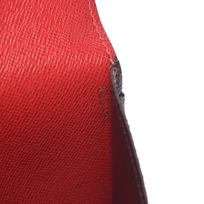 Louis Vuitton Damier Ebene Josephine Wallet Red 9 of 10