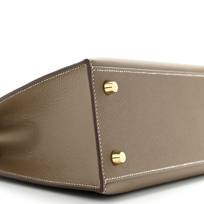 Hermes Epsom Kelly Sellier 25 Etoupe 9 of 11