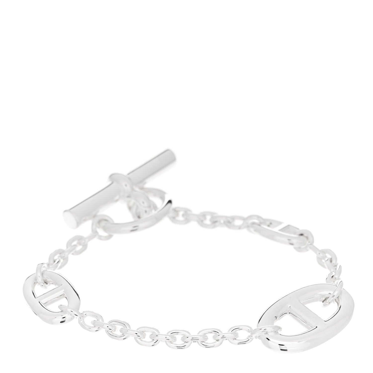 Hermes Sterling Silver Farandole Bracelet ST 1 of 4