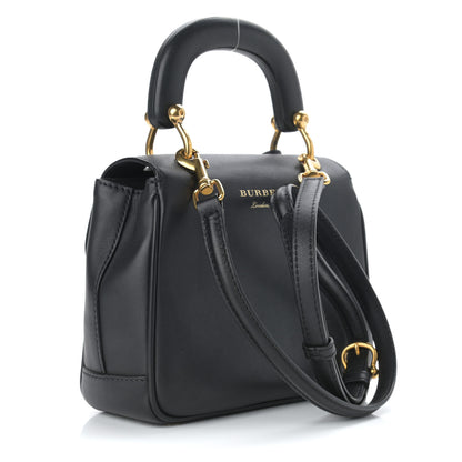 Burberry Trench Calfskin Mini DK88 Top Handle Bag Black 2 of 11