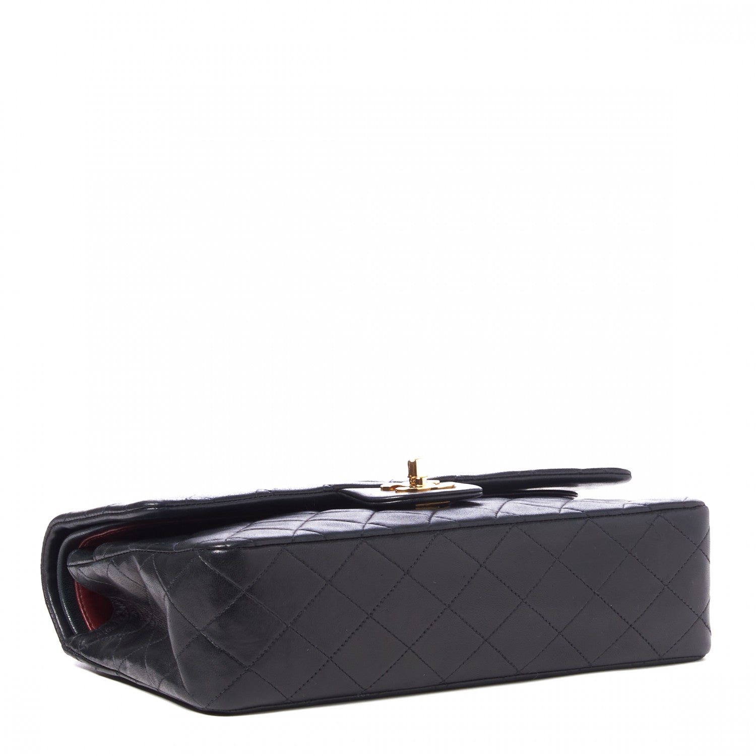 Chanel Lambskin Quilted Medium Double Flap Black 3 of 9