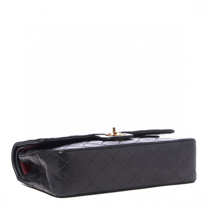 Chanel Lambskin Quilted Medium Double Flap Black 3 of 9