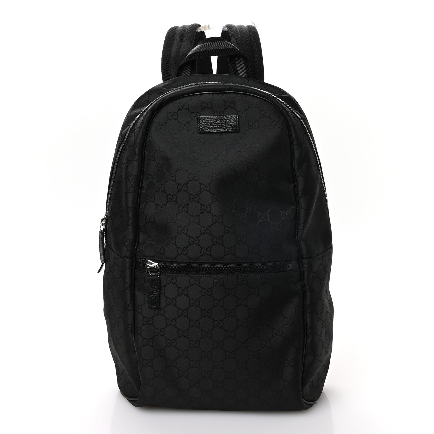 Gucci Nylon Monogram Slim Backpack Black 1 of 10