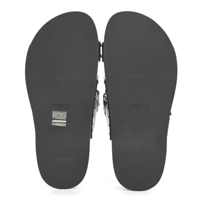 Hermes Calfskin Womens Kos Clog 39 Black 6 of 10