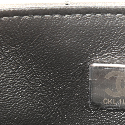 Chanel Iridescent Calfskin Quilted Mini Rectangular Flap Charcoal Grey 8 of 10