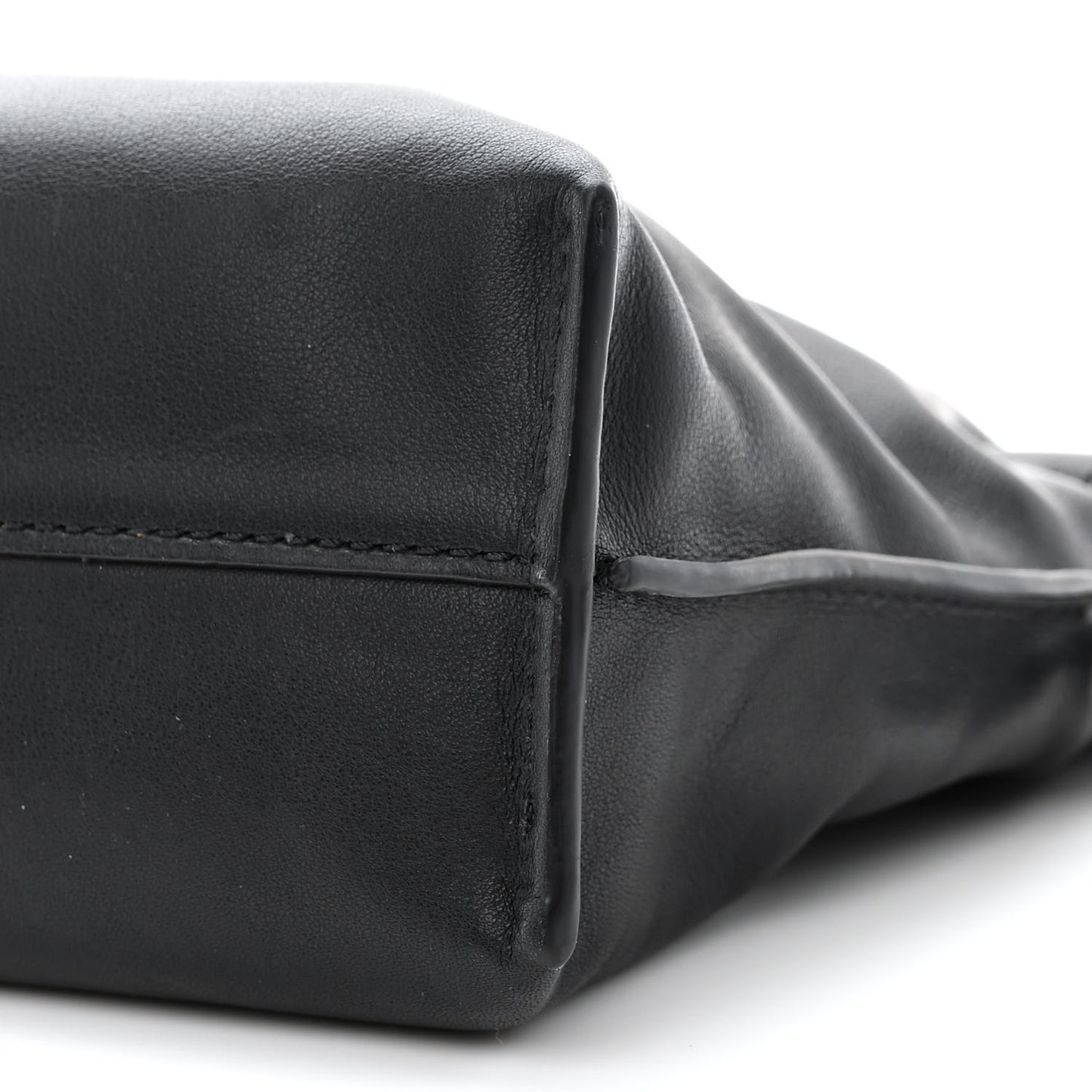 Nappa Calfskin Mini Flamenco Knot Clutch With Chain Black