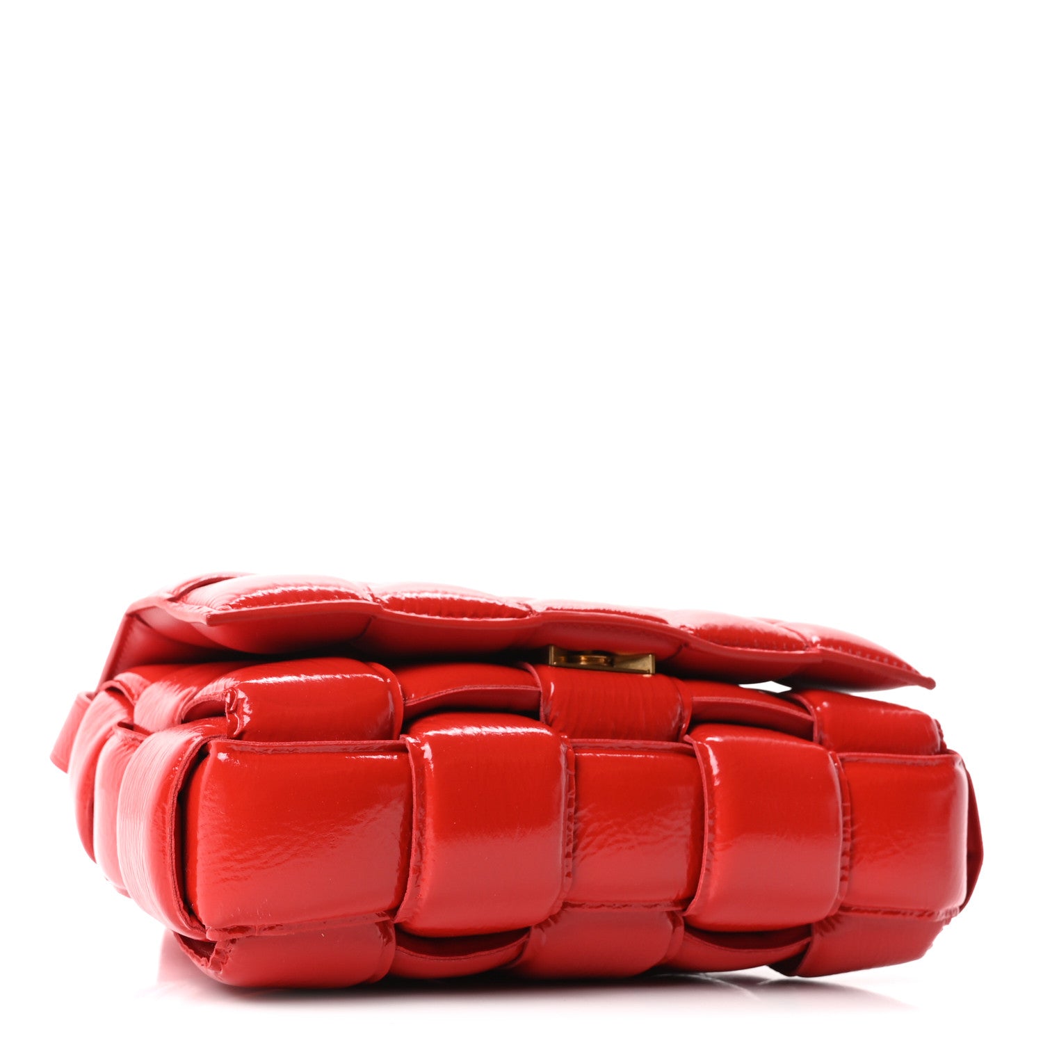 Bottega Veneta Textured Deerskin Maxi Intrecciato Padded Cassette Crossbody Bag Chili 4 of 10