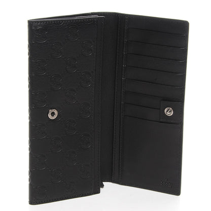 Gucci Guccissima Avel Continental Flap Wallet Black 8 of 8