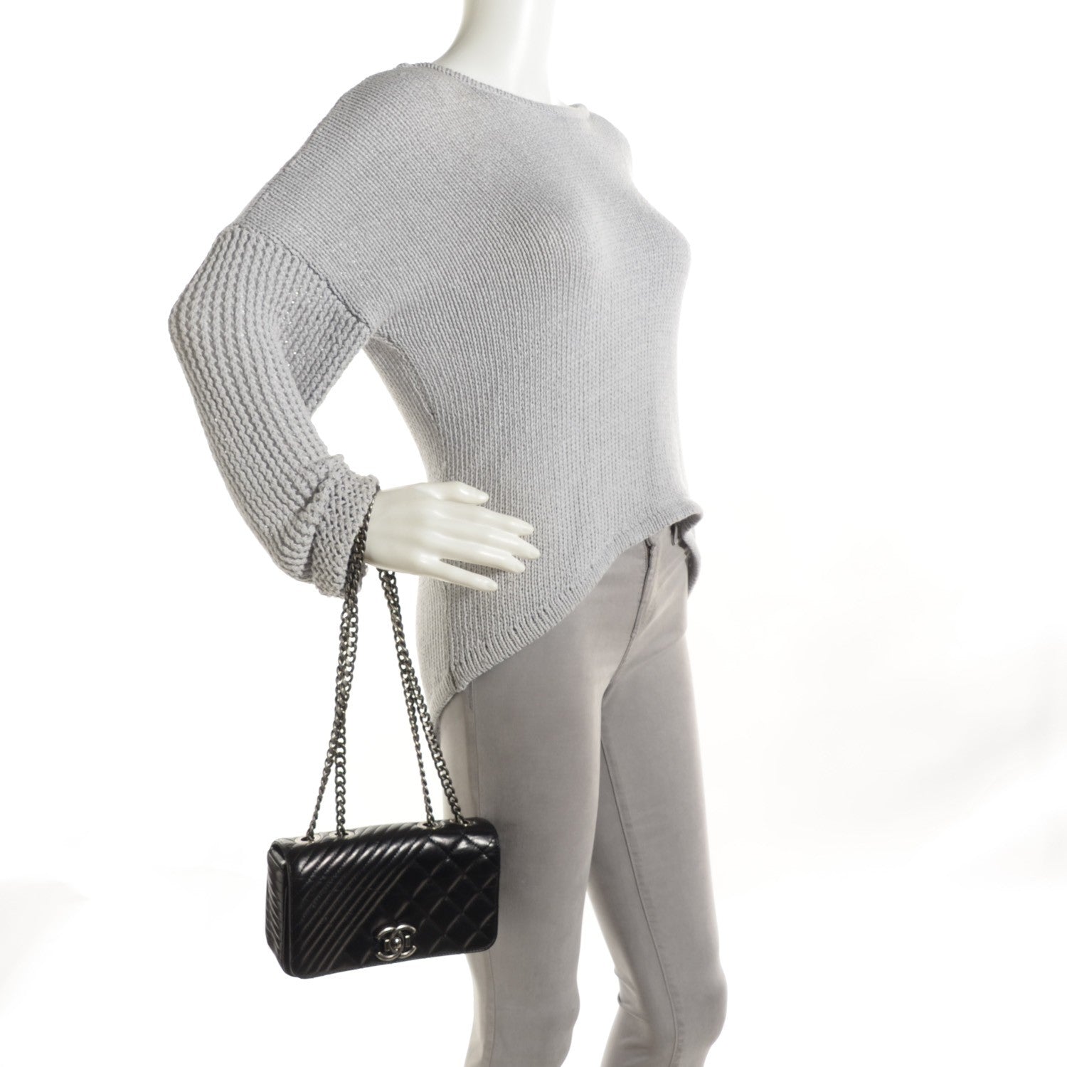 Chanel Glazed Calfskin Quilted Small Coco Boy Flap Black 3 of 16