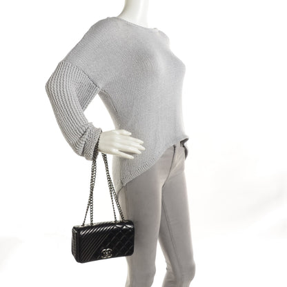 Chanel Glazed Calfskin Quilted Small Coco Boy Flap Black 3 of 16