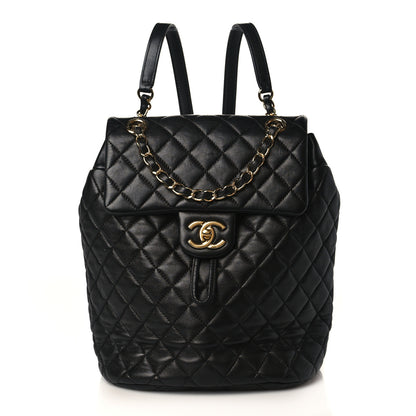 Chanel Lambskin Quilted Small Urban Spirit Backpack Black 1 of 9