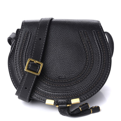 Chloe Calfskin Mini Marcie Round Crossbody Bag Black 1 of 11