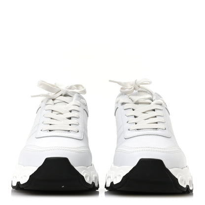 Hermes Parachute Fabric Calfskin Impulse Sneakers 37.5 White 3 of 9