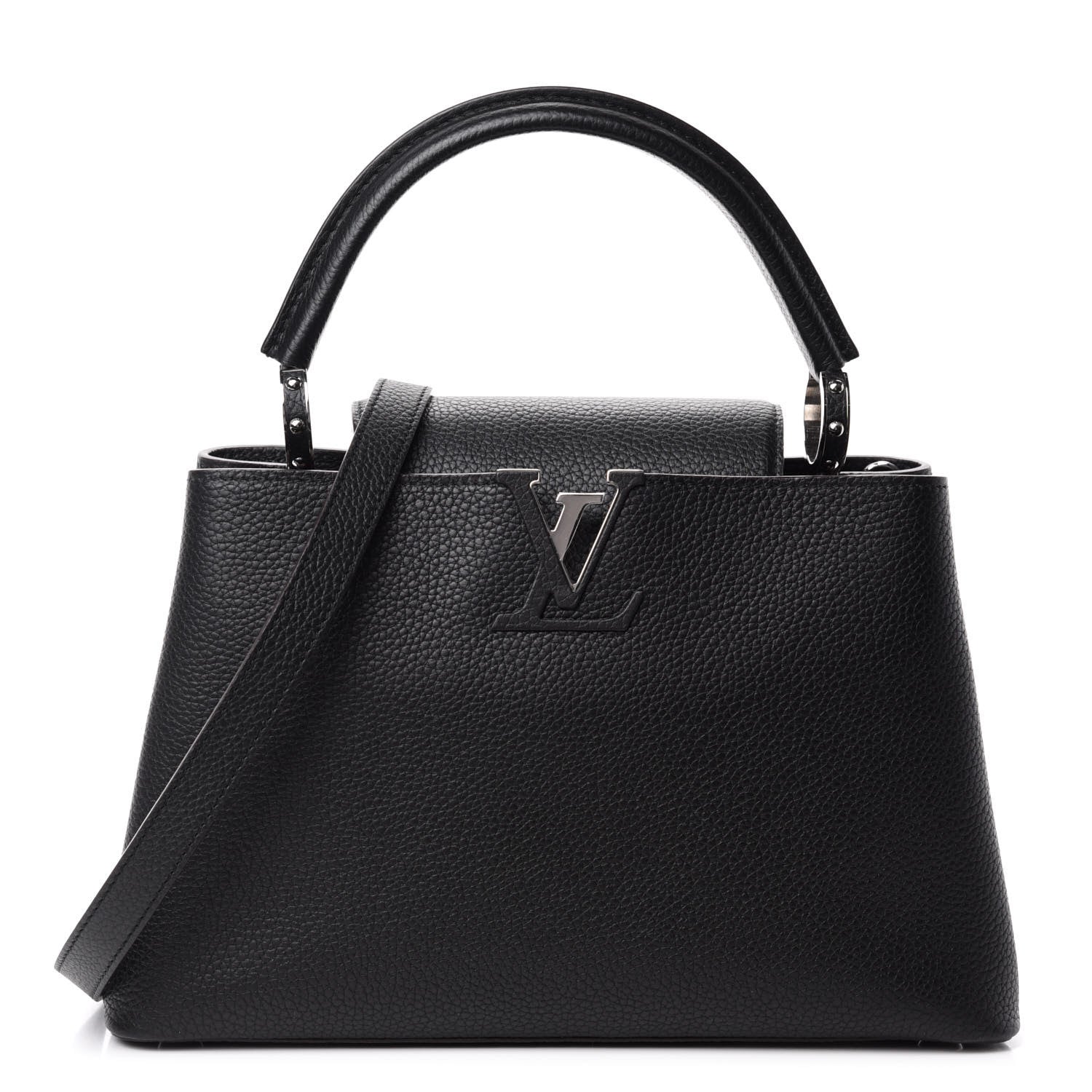 Louis Vuitton Taurillon Capucines PM Black 1 of 9