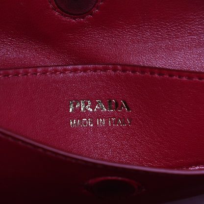 Prada Saffiano Cuir Small Double Bag Baltico Fuoco 5 of 11