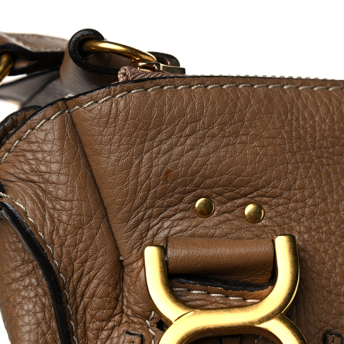 Calfskin Medium Marcie Satchel Nut