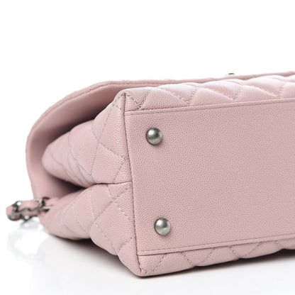 Chanel Caviar Quilted Small Coco Handle Flap Pink 6 of 11