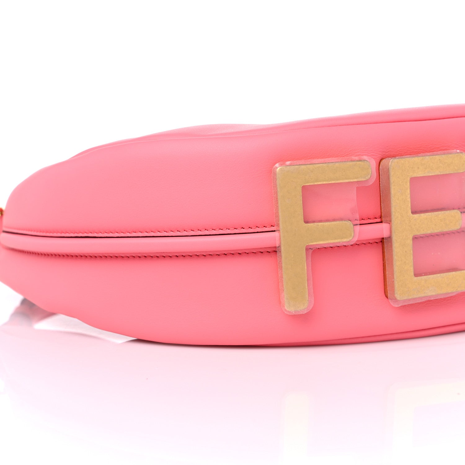 Fendi Vitello Grace Matte Small Fendigraphy Hobo Bag Pink Dalia 8 of 13