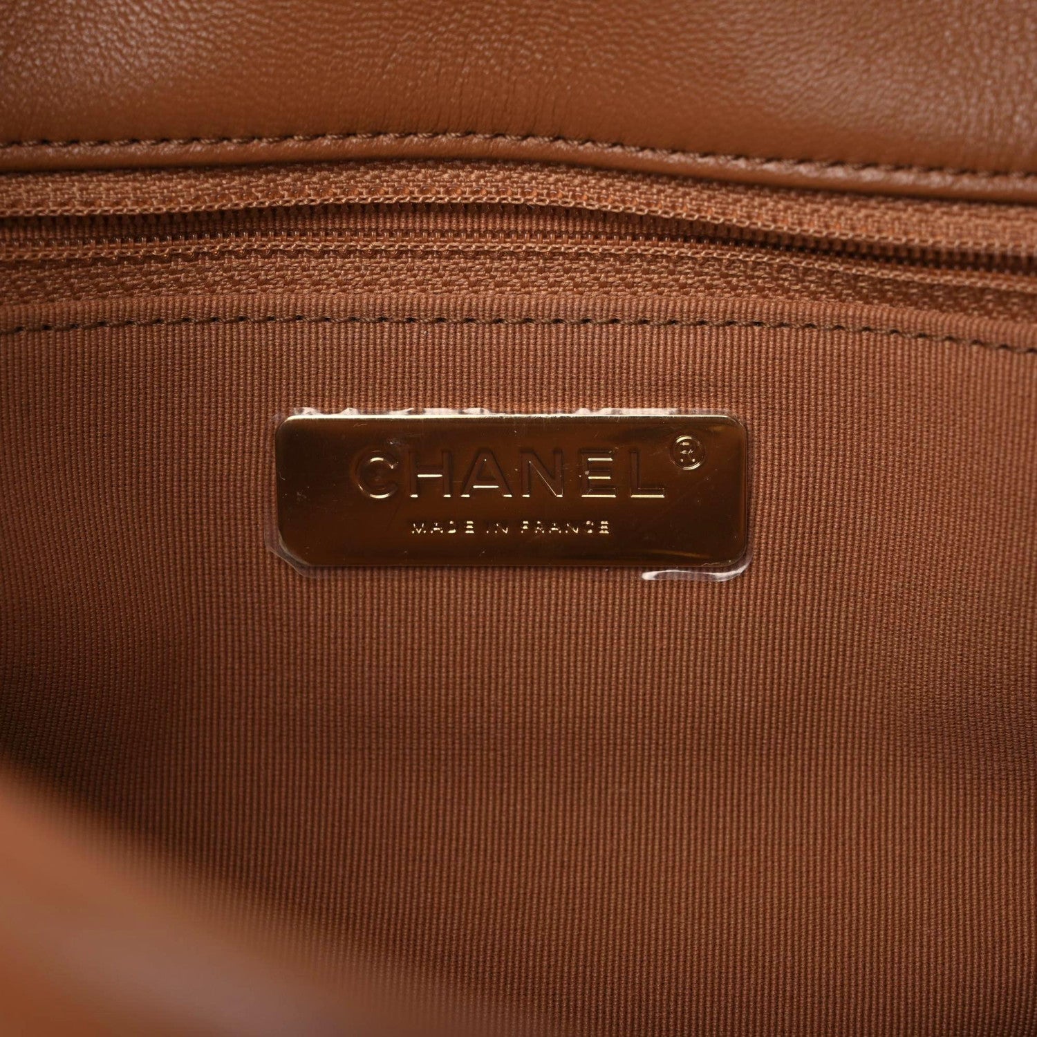 Chanel Lambskin Quilted Medium Chanel 19 Flap Brown 8 of 10