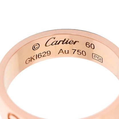 Cartier 18K Pink Gold 5.5mm LOVE Ring 60 9.25 4 of 4