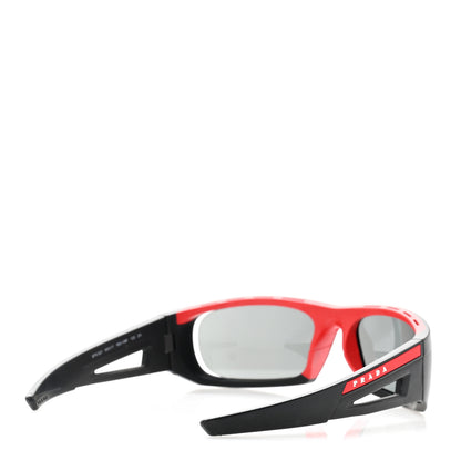 Prada Metal Rubber Linea Rossa Sport Sunglasses SPS 02Y Black 4 of 8