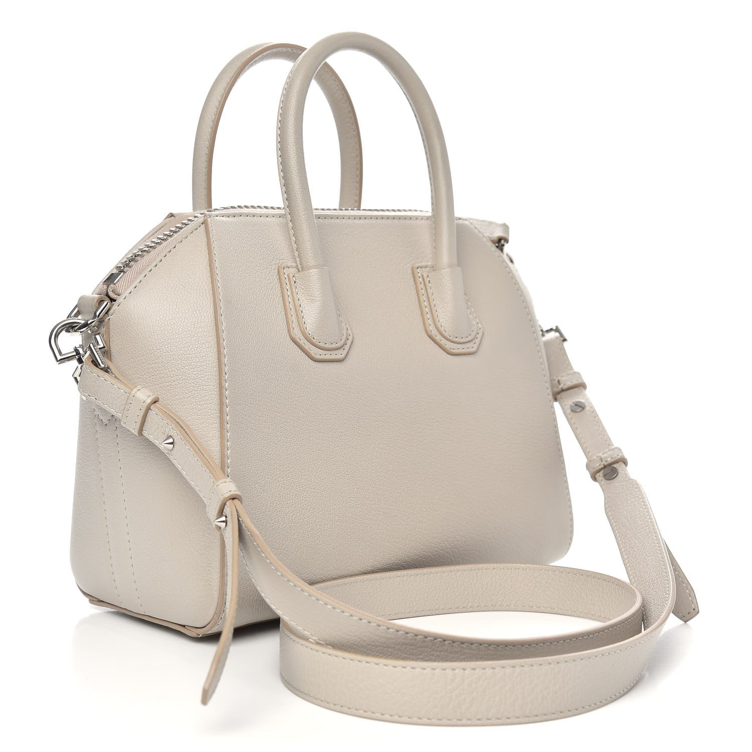 Givenchy Sugar Goatskin Mini Antigona Beige Buff 3 of 9