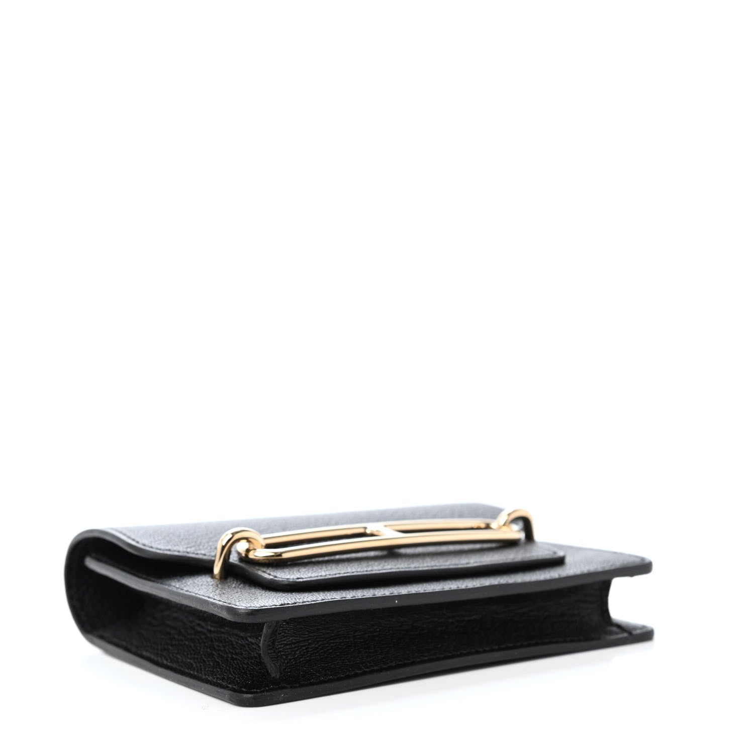 Hermes Chevre Mysore Roulis Slim Wallet Black 3 of 4