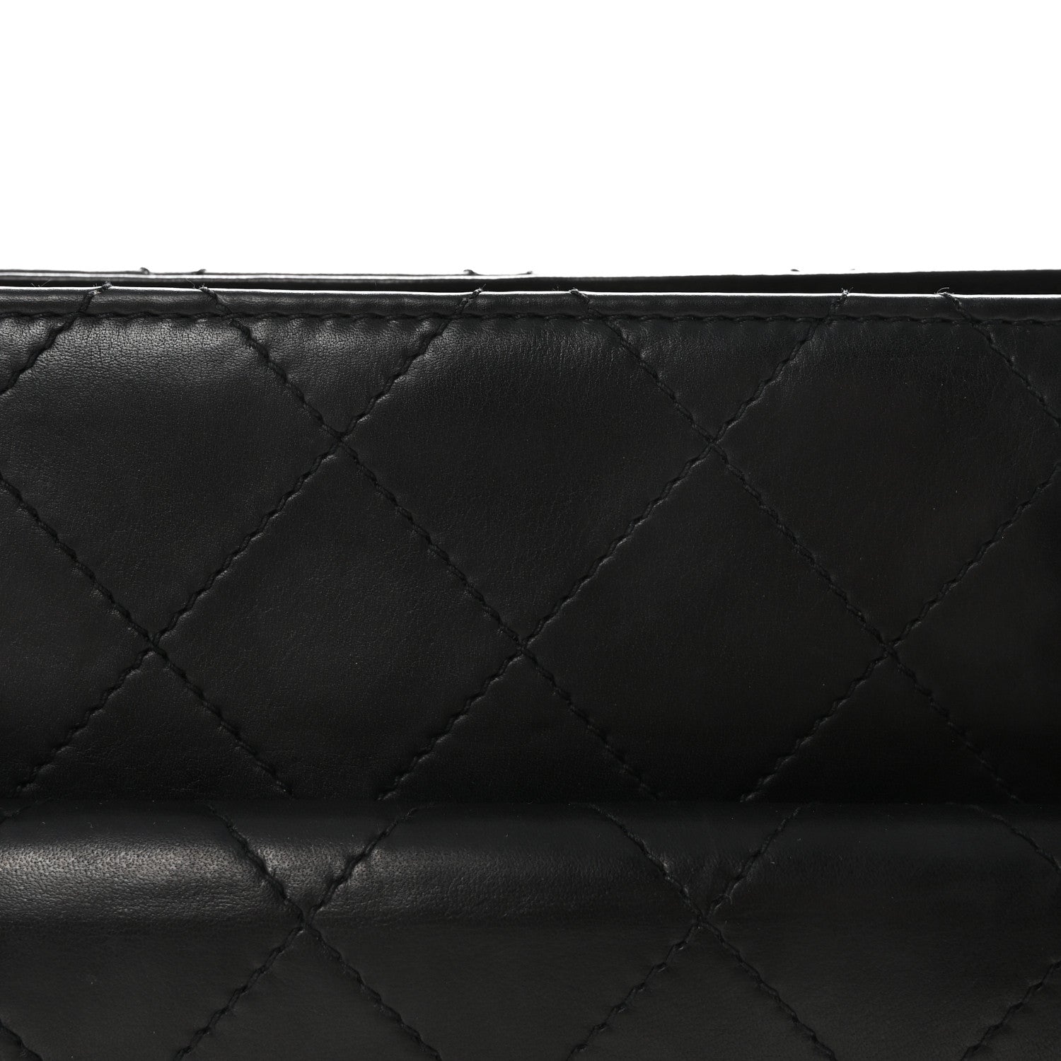 Chanel Lambskin Quilted CC Front Pocket Shopping Tote Black 7 of 9