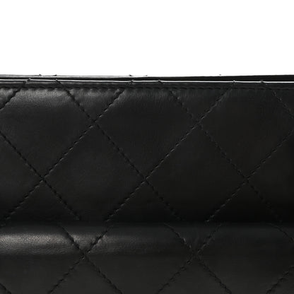 Chanel Lambskin Quilted CC Front Pocket Shopping Tote Black 7 of 9