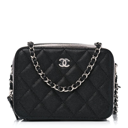 Chanel Caviar Quilted CC Vanity Case With Chain Black 1 of 5