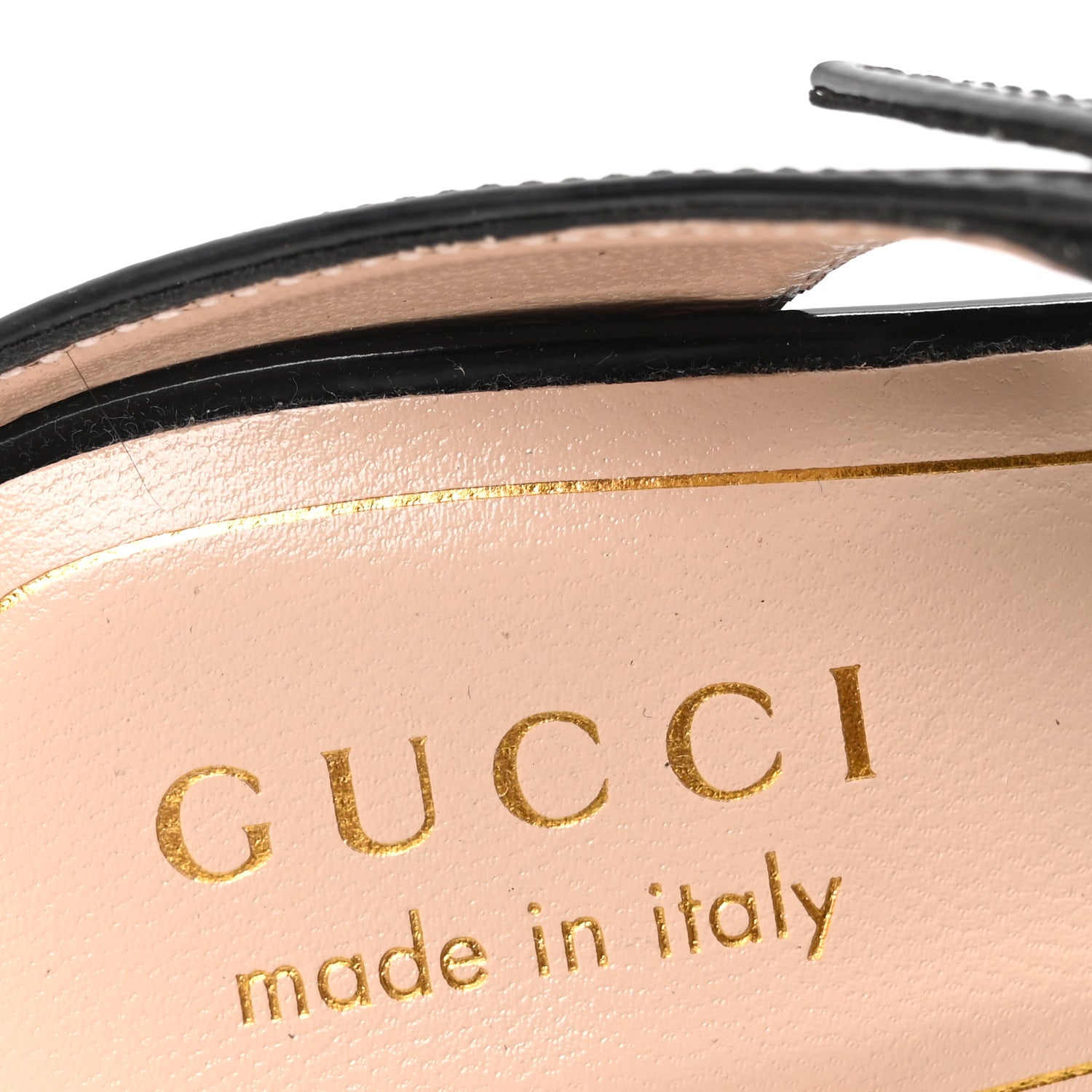 Gucci Regent Calfskin Wedge Mules 36 Black 8 of 9
