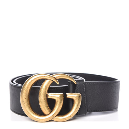 Gucci Calfskin Double G 40mm Belt 75 30 Black 1 of 7