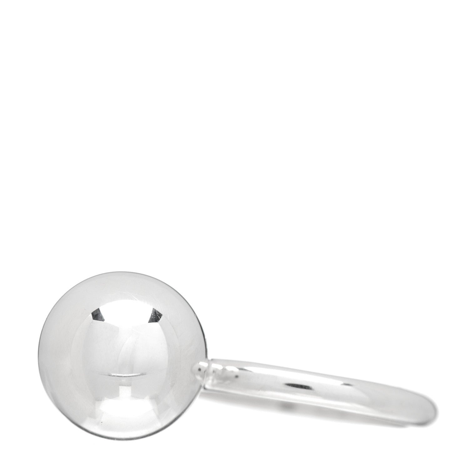 Tiffany Sterling Silver 12mm HardWear Ball Ring 53 6.5 3 of 5