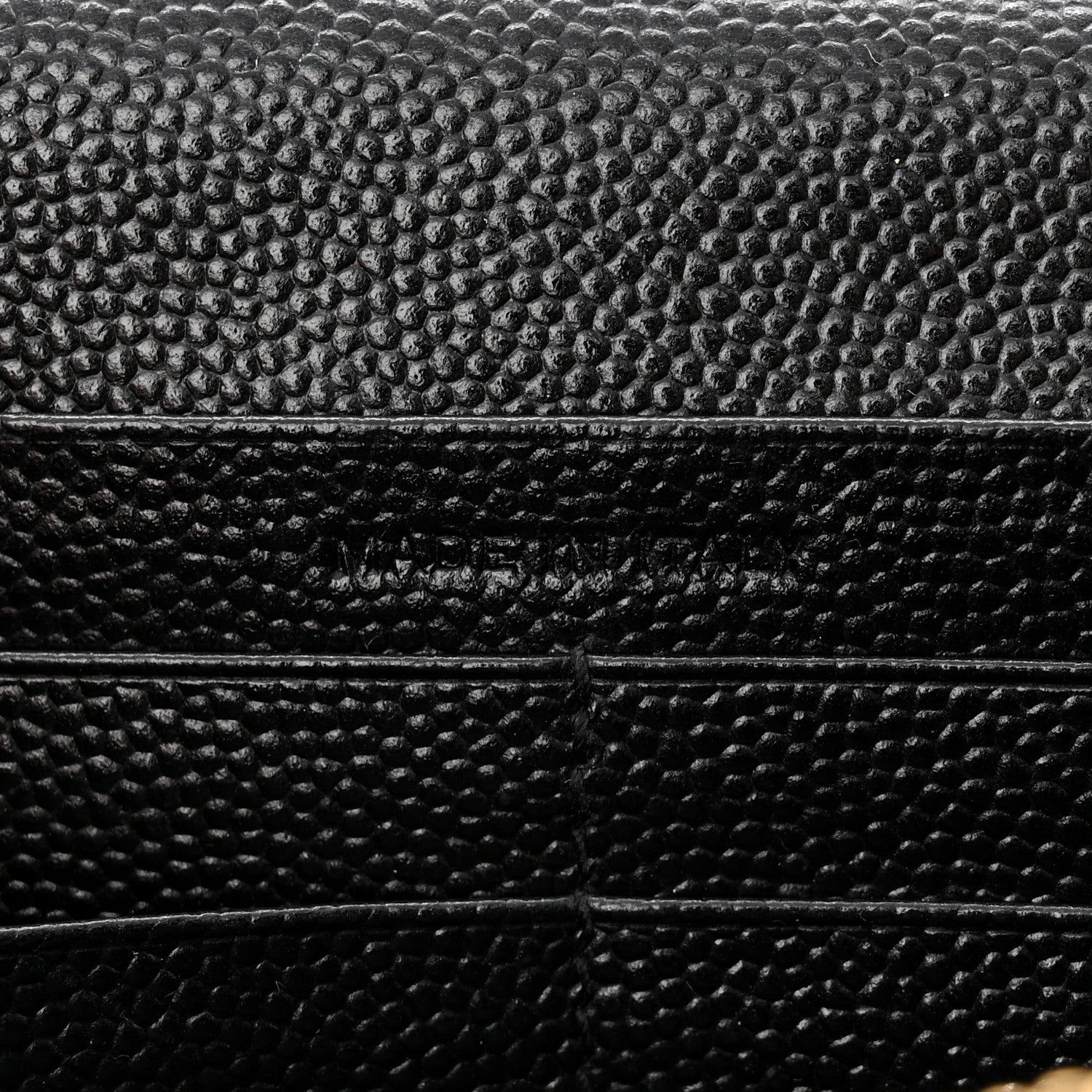 Saint Laurent Grain De Poudre Matelasse Chevron Monogram Chain Wallet Black 8 of 13